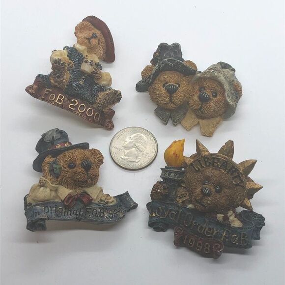 Bundle of 4 Vintage Boyd's Bears Figural Pins / Brooches - Picture 7 of 7